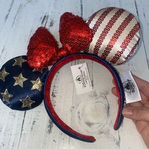 Disney Patriotic Sequin Minnie Mouse Ears